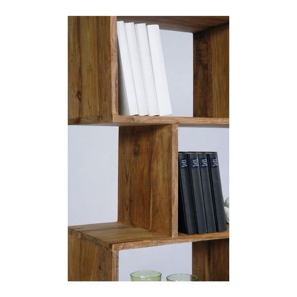 Knižnica z dreva Sheesham Kare Design Authentic Zickzack-image-2