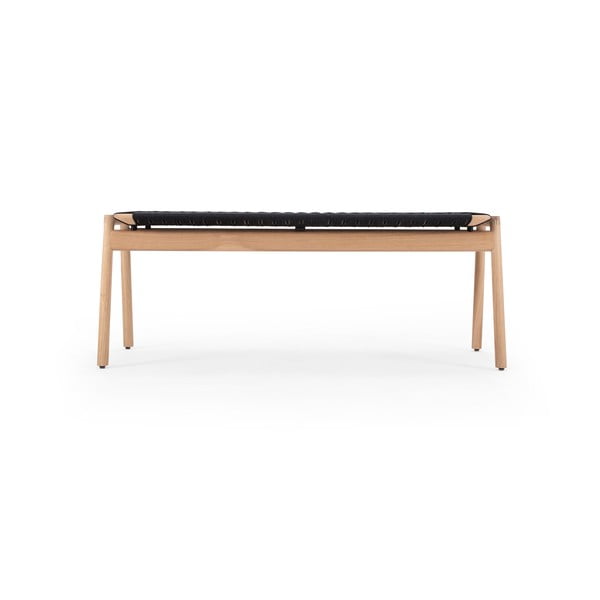 Čierna/v prírodnej farbe lavica Klupa – Gazzda-image-2