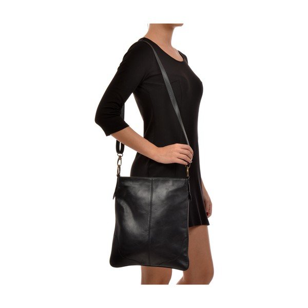 Čierna kožená kabelka Mangotti Pasca-image-4