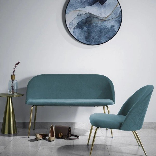 Hliníkový okrúhly odkladací stolík ø 39 cm Rhet – Kave Home-image-1