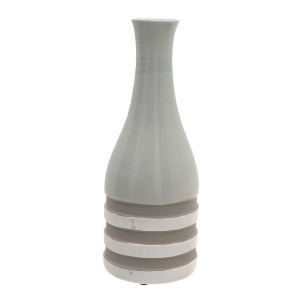 Sivá keramická váza InArt Alazne