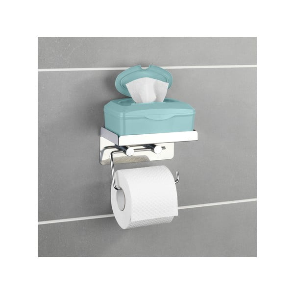 Samodržiaci držiak na toaletný papier s odkladacou plochou Wenko-image-1
