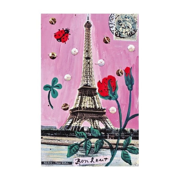 Plagát Mon Petit Art Paris en Rose, 85 × 58 cm
