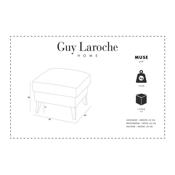 Hnedá podnožka Guy Laroche Muse-image-2