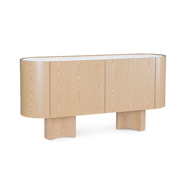Komoda v dekore duba v svetlo prírodnej farbe 160x80,5x45,5 cm Otilia – Bizzotto