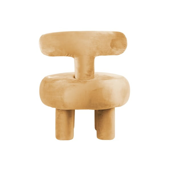 Žlté zamatové kreslo Abrazo – Leitmotiv-image-3