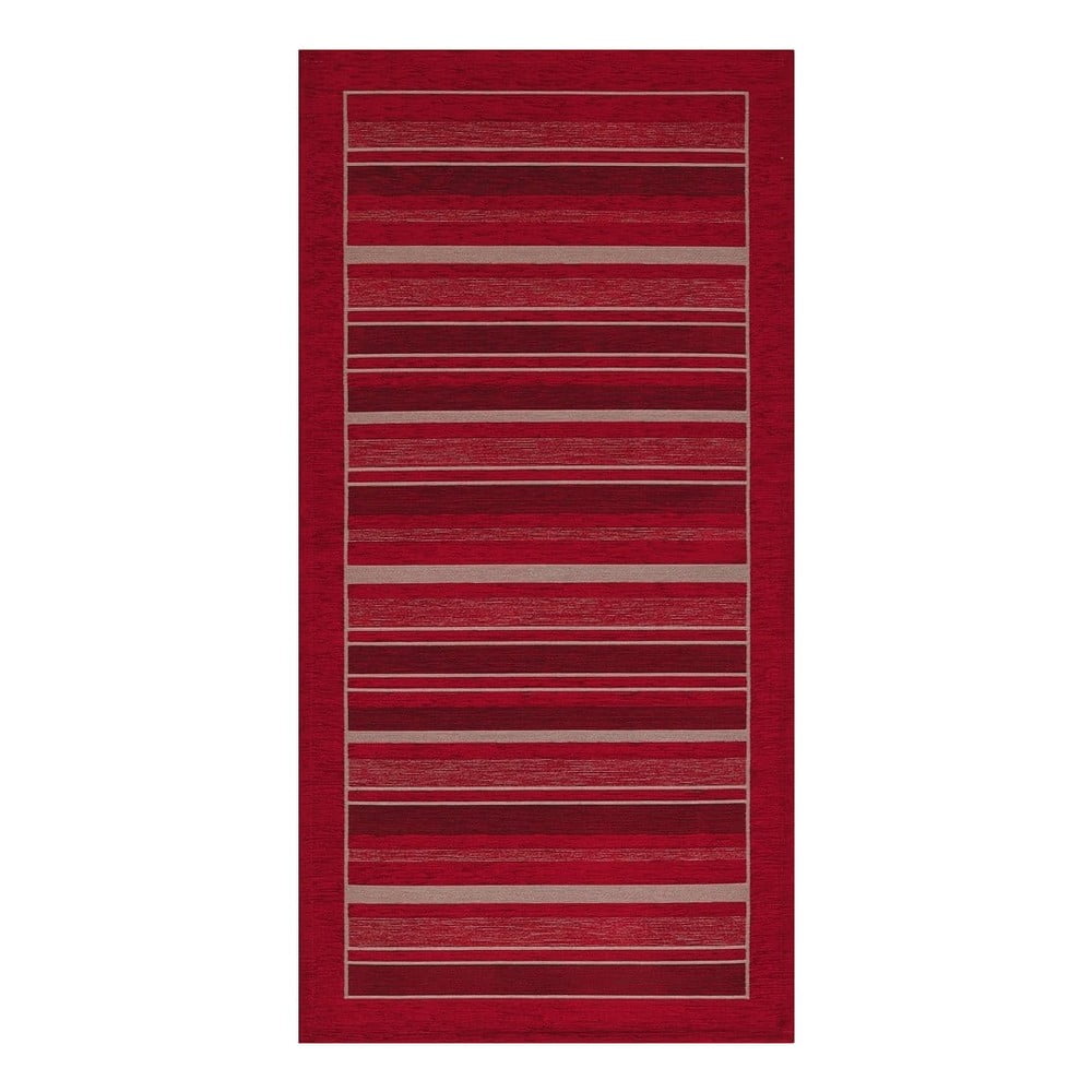 Červený behúň Floorita Velour, 55 x 240 cm