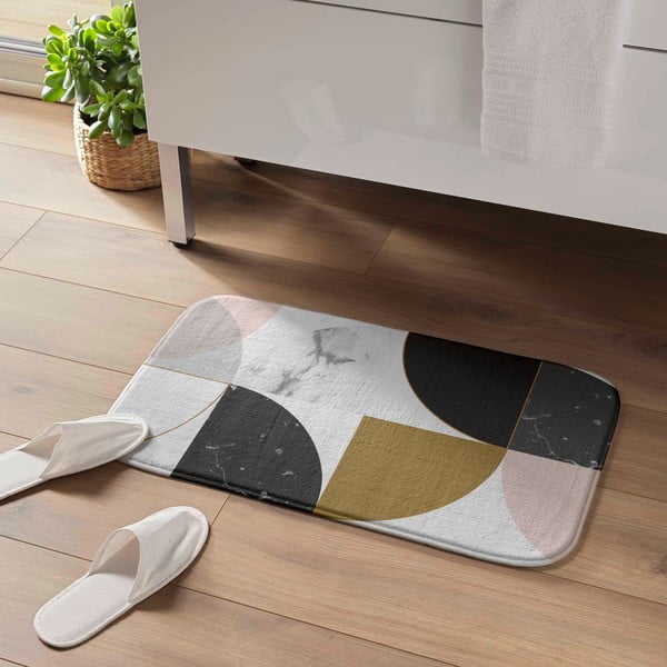 Kúpeľňová predložka 45x75 cm Geomarbre – douceur d'intérieur-image-1