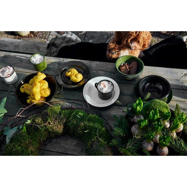 Tmavozelená smaltovaná miska Doris – Sagaform-image-1