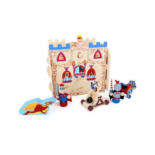 Drevený domček na hranie s figúrkami Legler Knights-image-2