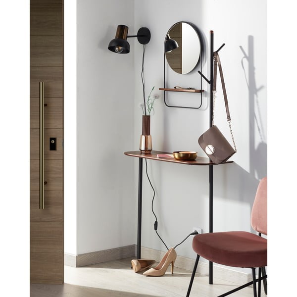 Čierne nástenné svietidlo Kave Home Amina-image-2