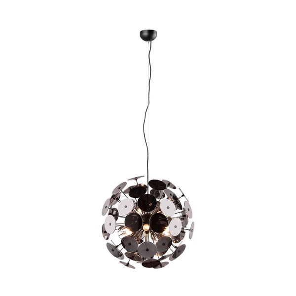 Matne čierne závesné svietidlo Discalgo – Trio-image-3