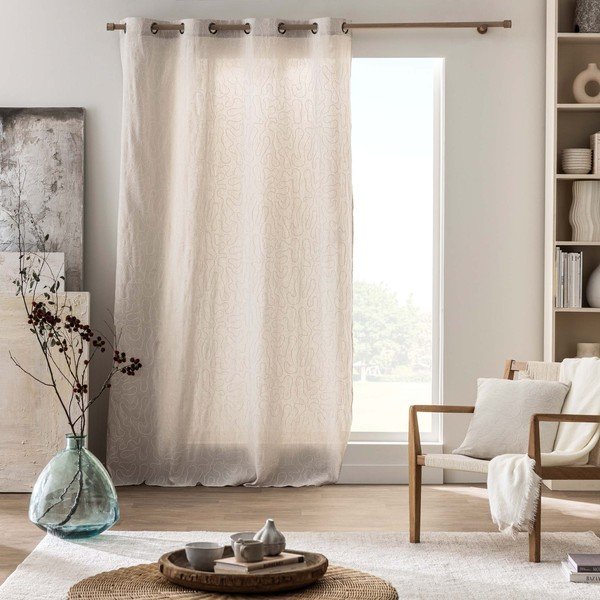 Záves v prírodnej farbe 140x240 cm Cirana – douceur d'intérieur-image-1