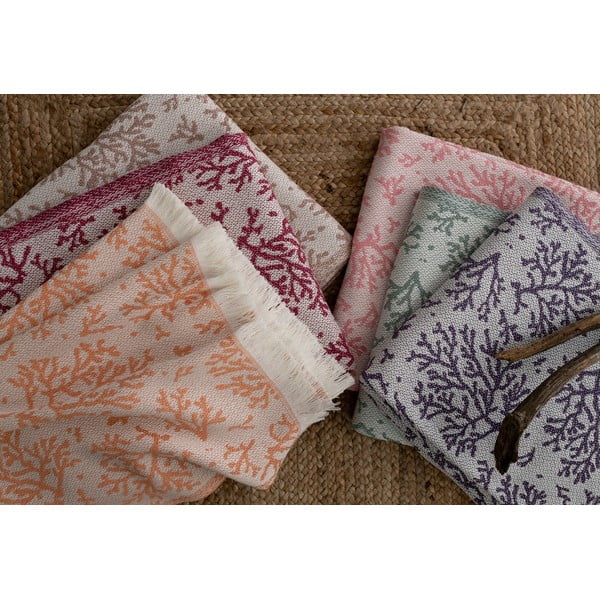 Ružový pléd s podielom bavlny Euromant Summer Coral, 140 x 180 cm-image-3