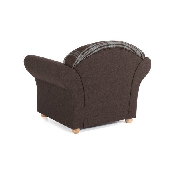 Hnedé kockované kreslo Max Winzer Corona-image-2