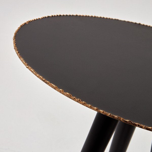 Čierny konferenčný stolík La Forma Pearson, výška 35,5 cm-image-1