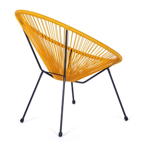 Žlté kovové/plastové záhradné kreslo Avocado Comfort – Bonami Selection-image-3