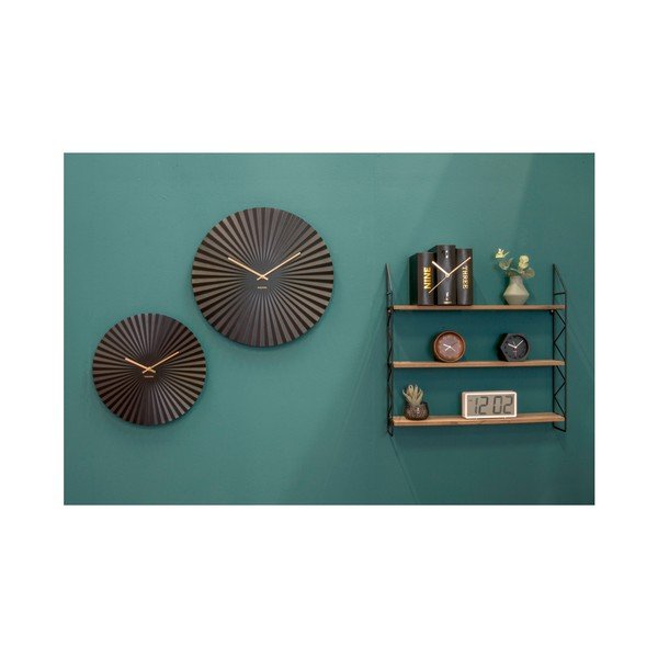 Hodiny v čiernej farbe Karlsson Sensu, ⌀ 50 cm-image-1