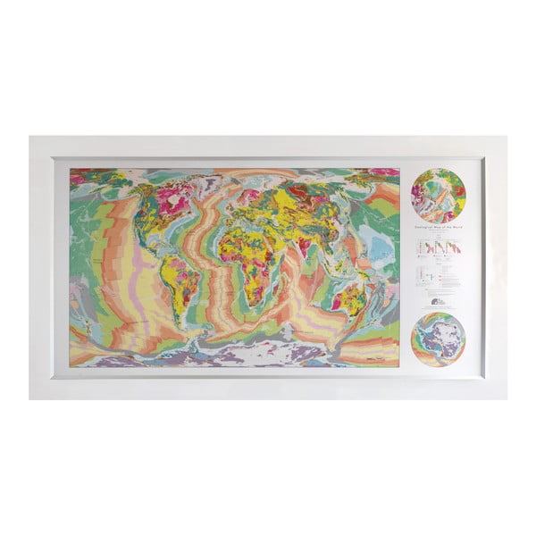 Magnetická mapa World Geology Map, 196 × 100 cm