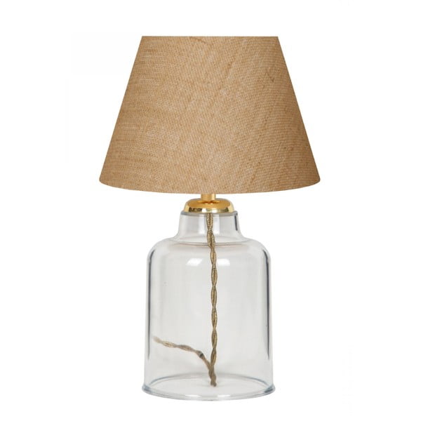 Stolová lampa s textilným tienidlom (výška 30 cm) Baran – Opviq lights