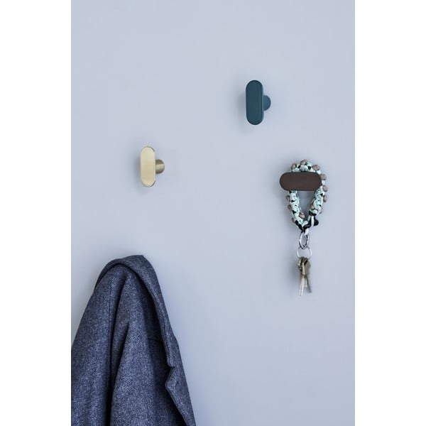 Nástenný kovový háčik v zlatej farbe Piccolo – Hübsch-image-1