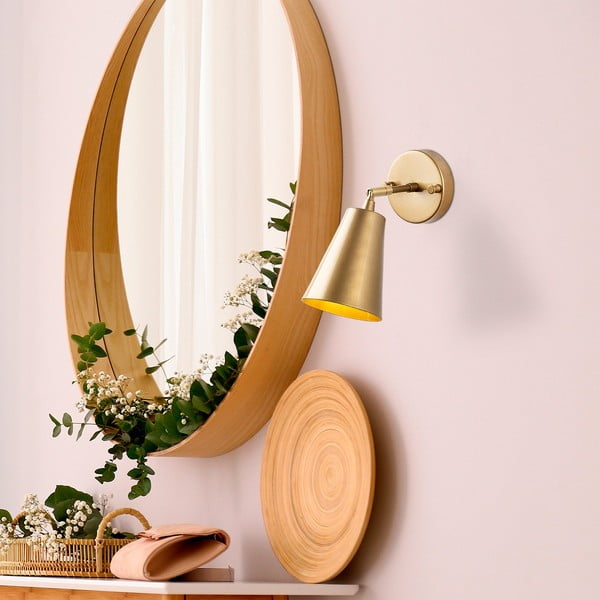 Nástenné svietidlo v zlatej farbe ø 10 cm Evander – Opviq lights-image-1