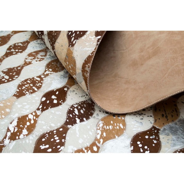 Koberec z pravej kože Sao Paulo Sparkle, 140x200 cm-image-1