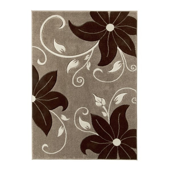 Béžovo-hnedý koberec Think Rugs Verona, 60 × 120 cm