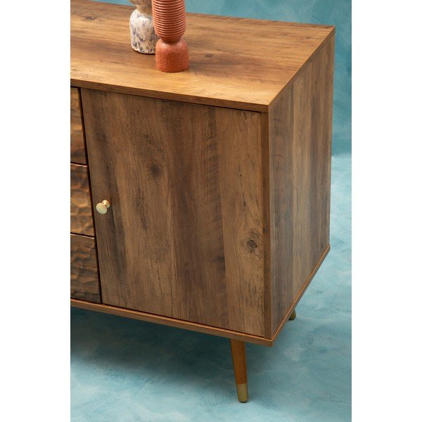 Komoda v tmavo prírodnej farbe 114x70x39 cm Frida – Premier Housewares-image-4