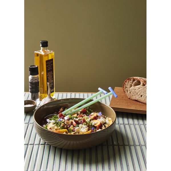 Kaki servírovacia miska z kameniny ø 28 cm Amare – Hübsch-image-4