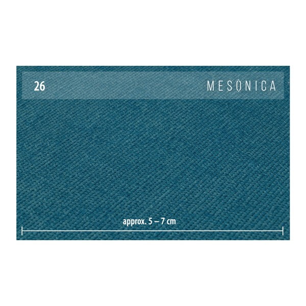 Modrá rohová pohovka s kovovými nohami MESONICA Puzo, ľavý roh-image-4