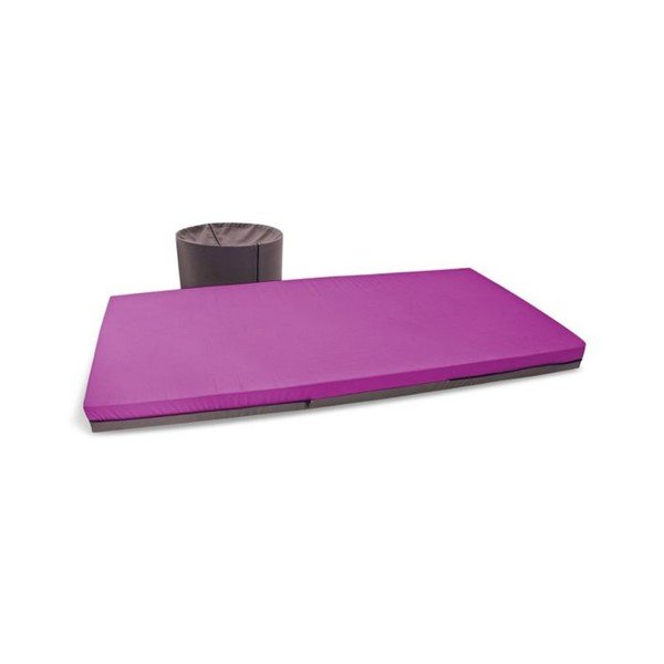 Ružová rozkladacia posteľ s kresielkom Paq Bed-image-2