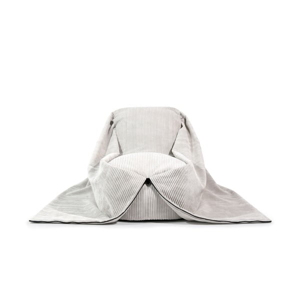 Tmavosivý menčestrový detský sedací vak Cocoon 120 – SLOWDOWN-image-2