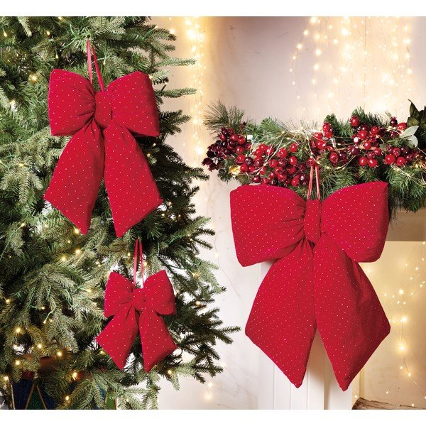Látková závesná vianočná dekorácia 28 cm Ribbon – Brandani-image-1