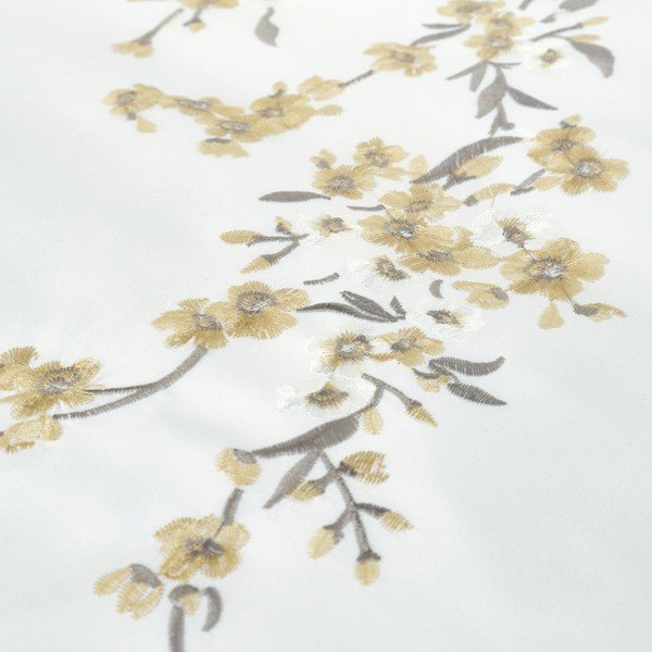 Bielo-žlté obliečky Catherine Lansfield Embroidered Blossom, 200 x 200 cm-image-3