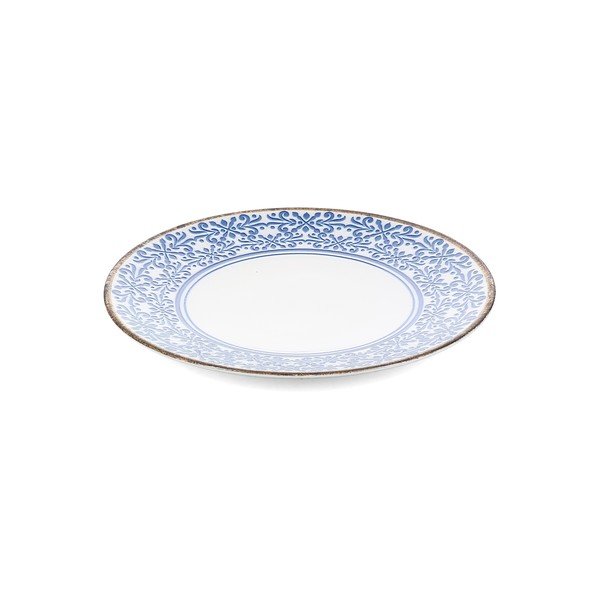 Biely/modrý porcelánový tanier ø 27 cm Azul – BonBistro-image-4
