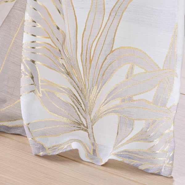 Záclona v béžovej a zlatej farbe 135x240 cm Vayana – douceur d'intérieur-image-3