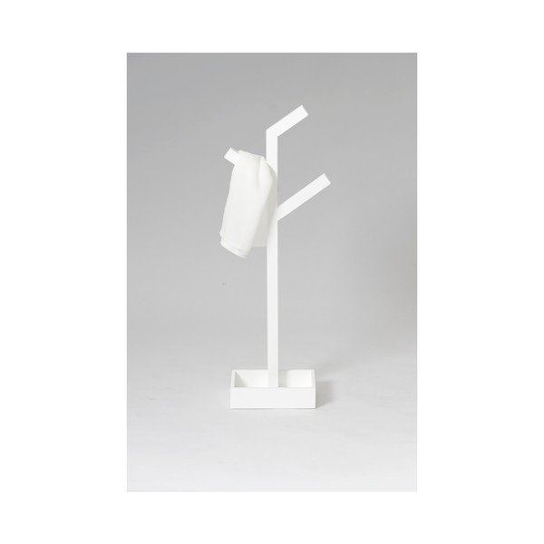 Biely drevený stojan na osušky Wireworks Branch-image-2