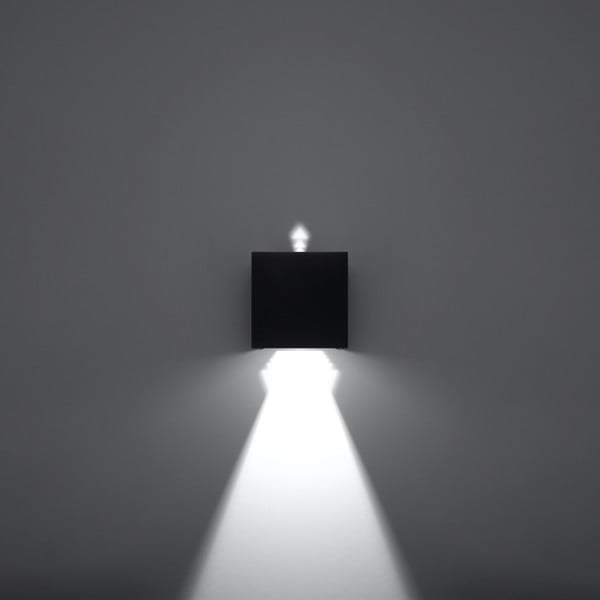 Čierne LED nástenné svietidlo Pinio – Sollux-image-4