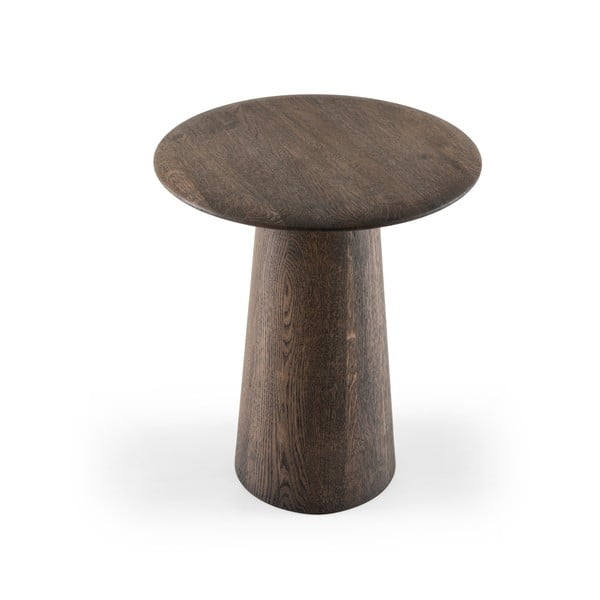 Okrúhly odkladací stolík z dubového dreva ø 40 cm Mushroom – Gazzda-image-3