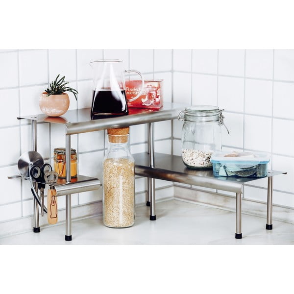 Prídavná polička z nehrdzavejúcej ocele Massivo - Maximex-image-4