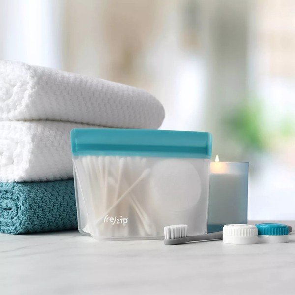 Súprava 3 modrých desiatových vrecúšok (re)zips Essential-image-1