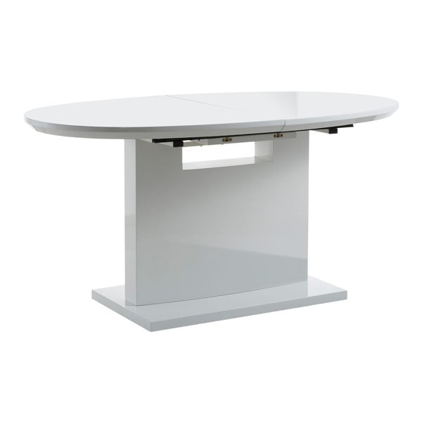 Biely rozkladací jedálenský stôl Støraa Courtney, 160 x 90 cm