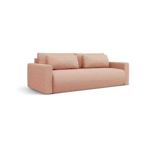 Ružová rozkladacia pohovka s úložným priestorom 238 cm Belfast – Cosmopolitan Design-image-1