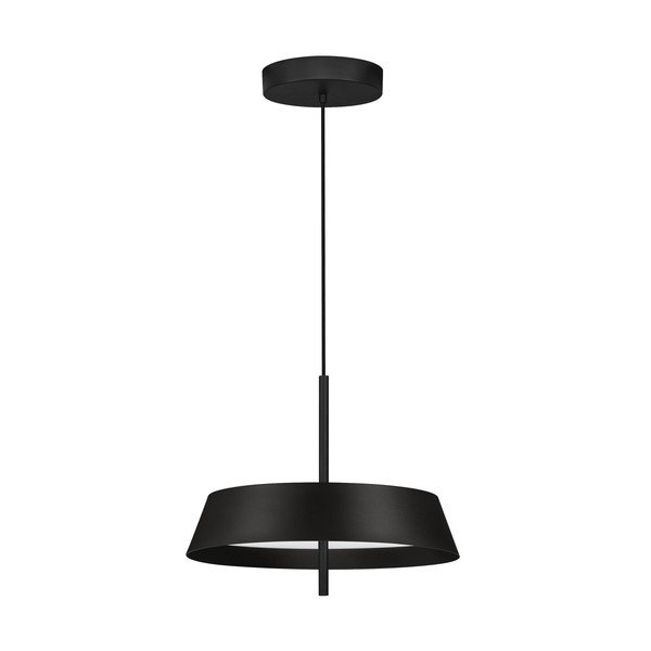 Matne čierne hliníkové LED závesné svietidlo so stmievačom ø 45 cm Velio – Nova Luce