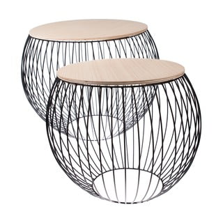 Okrúhle odkladacie stolíky v súprave 2 ks ø 41 cm - Dakls