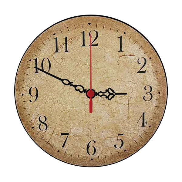 Nástenné hodiny Beige Times, 30 cm