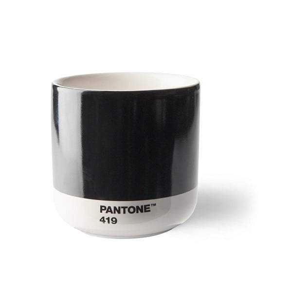Čierny keramický hrnček 175 ml Cortado Black 419 – Pantone