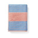 Modro-ružová froté osuška z Bio bavlny 70x140 cm Check – JUNA