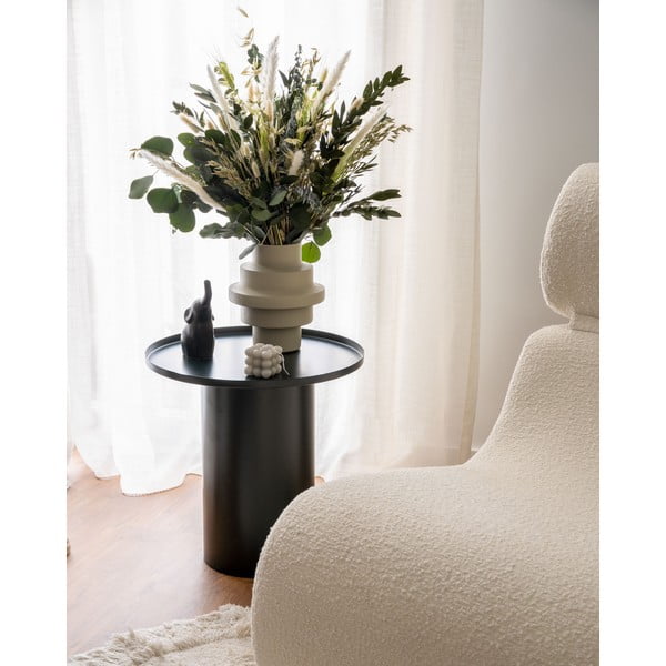 Kovový okrúhly odkladací stolík ø 45 cm Fleksa – Kave Home-image-1